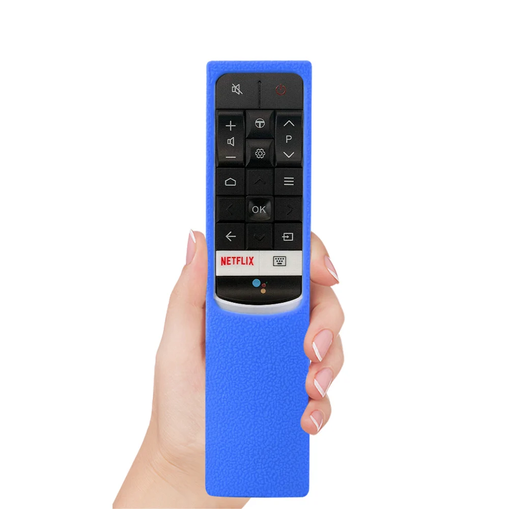 Чехол для TCL RC602S голосового поиска с пультом дистанционного управления SIKAI cover - Цвет: Синий