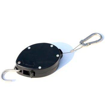 

Stainless Steel Wire Rope Telescopic Hook Retractable Lifting Hook Basket Pull Down Hanger for Plant Flower Pots