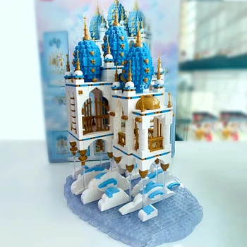 

U.S. warehouse shipment QL0959 2660pcs In stock Advanced Model Street View Series SkyCastle Building Blocks Bricks Kids Toys