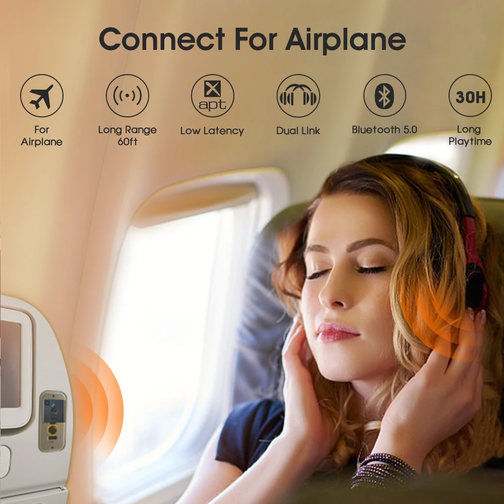 1Mii Bluetooth 5.0 Transmitter With 30H charge