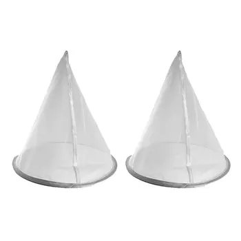 

2pcs Honey Fiber Tapered Filter 150 Mesh Beekeeping Practical Tools Purifier Apiary Cleaning Equipment