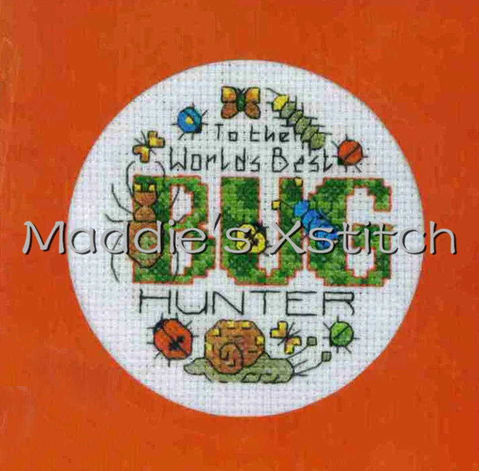 CD62 14ct Cross Stitch Kit Card Package Greeting Needlework Counted Cross-Stitching Kits Christmas Gift The Best Bug Hunter | Дом и сад