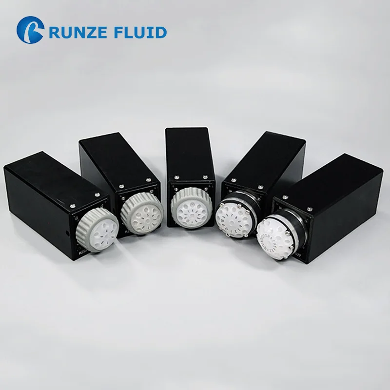 Liquid Distribution Collection Selector Valve 6/8/10/12/16 Port Upgraded Model Small Size High Torque Risk-free Sample Handling |