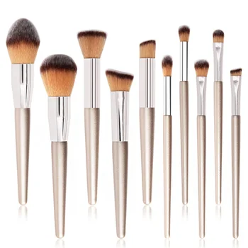 

10PCS Makeup brushes set Professional Natural goat hair brushes Foundation Powder Contour Eyeshadow make up brushes