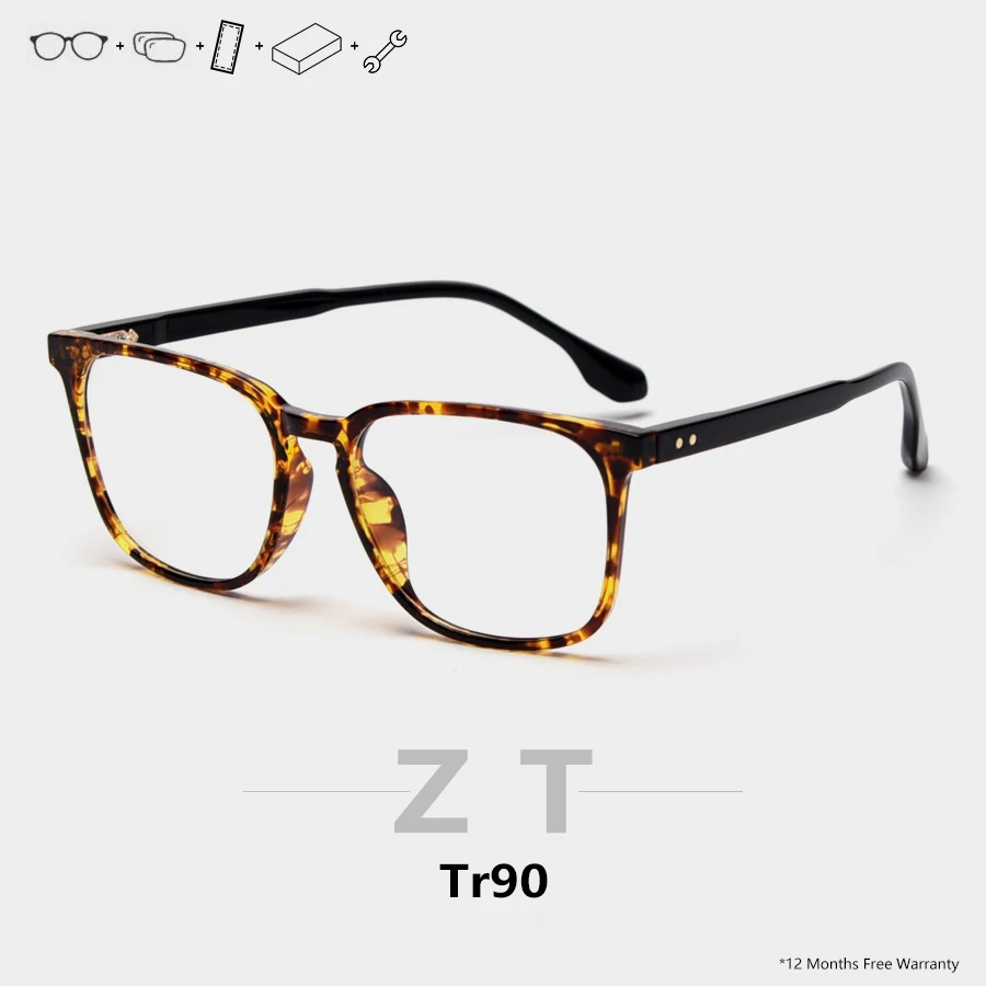 

ZT Anti Blue Light Prescription Glasses Men Computer Eyeglasses Uv400 Luxury Brand Ultralight Optical Progressive Glasses