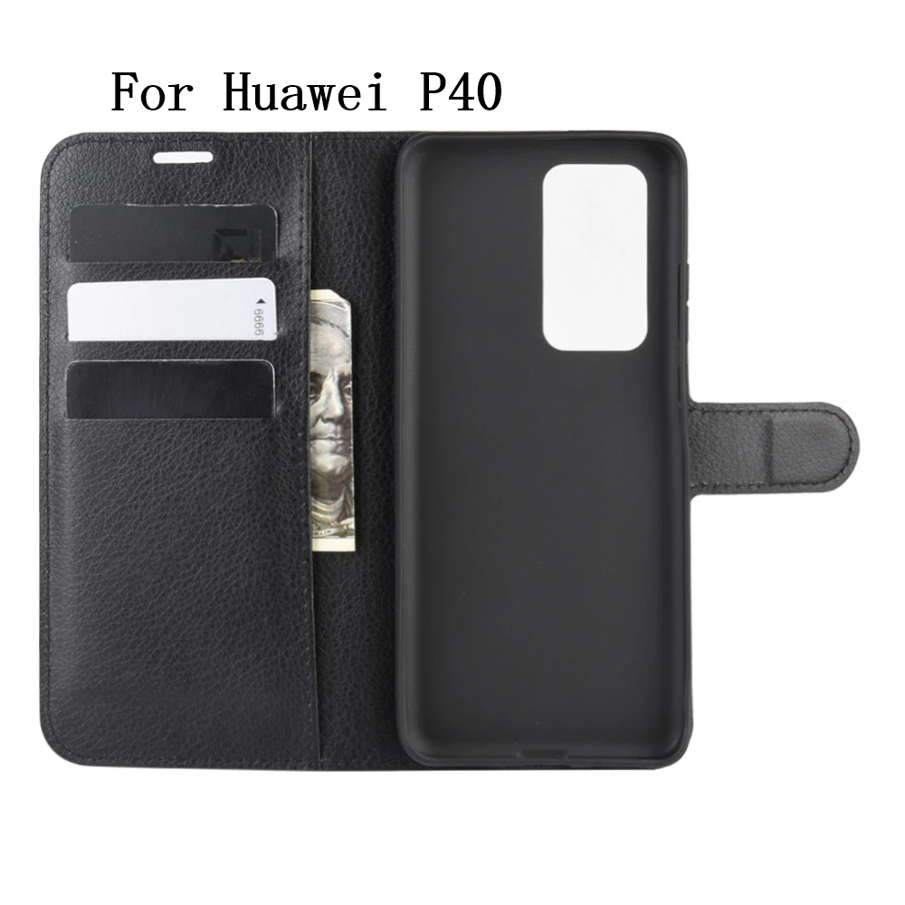 Чехол книжка для Huawei P40 Lite Nova 7i кожаный силиконовый защитный чехол задней панели