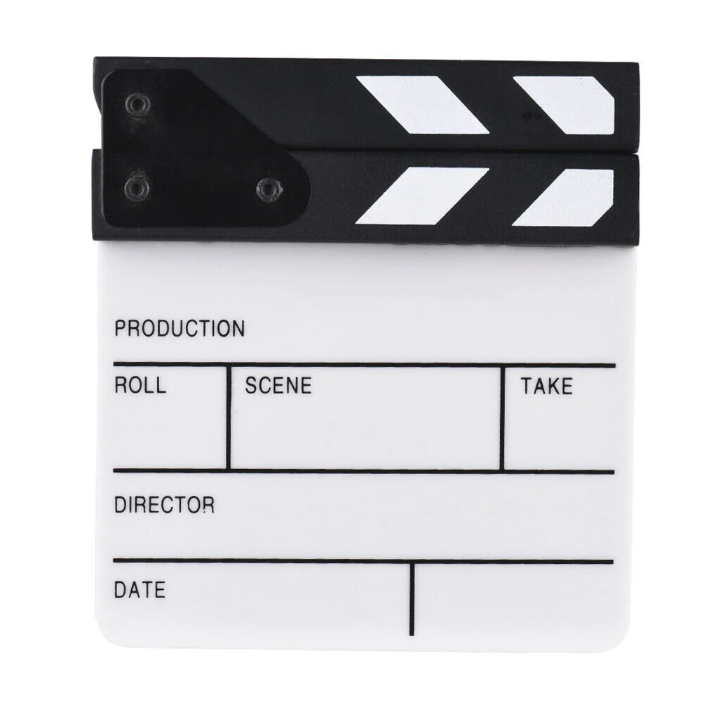 Фотография высокая производительность ТВ фильм доска для хлопка сланца видео Cut Prop фильм с палкой акриловая сцена сухой стирания ручной работы