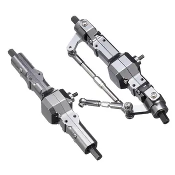 

Durable Metal Remote Control Car Model Front Middle Rear Bridge Axle Four-wheel Drive Set for WPL 1/16 RC Vehicle Upgrade Parts