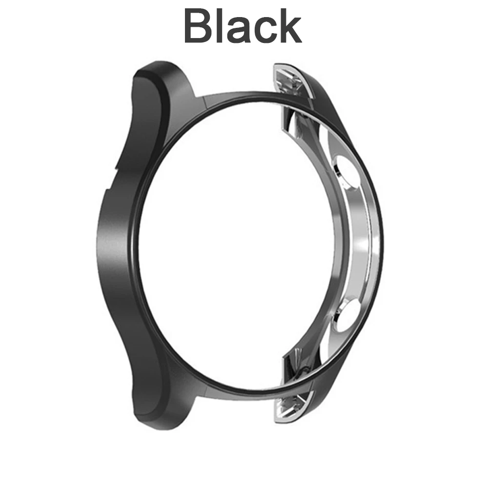 Для huawei Watch GT/huawei Watch 2 Pro с гальваническим покрытием защитный чехол полый чехол ТПУ оболочка против царапин спортивные аксессуары - Цвет: Черный