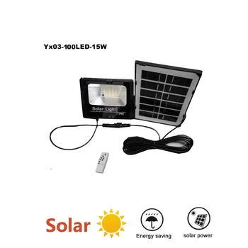 

solar light lamp floodlight LED Led Outdoor Security Wireless Waterproof With UltraThin indoor remote timer split cable spotligh