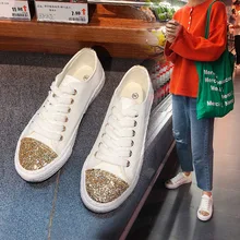 ladies black glitter trainers