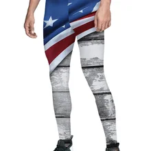 Американский флаг, мужские пляжные брюки, не просвечивающие, модные, вечерние, с контролем живота, с высокой талией, мягкие, с высокой посадкой, прямые, бесшовные