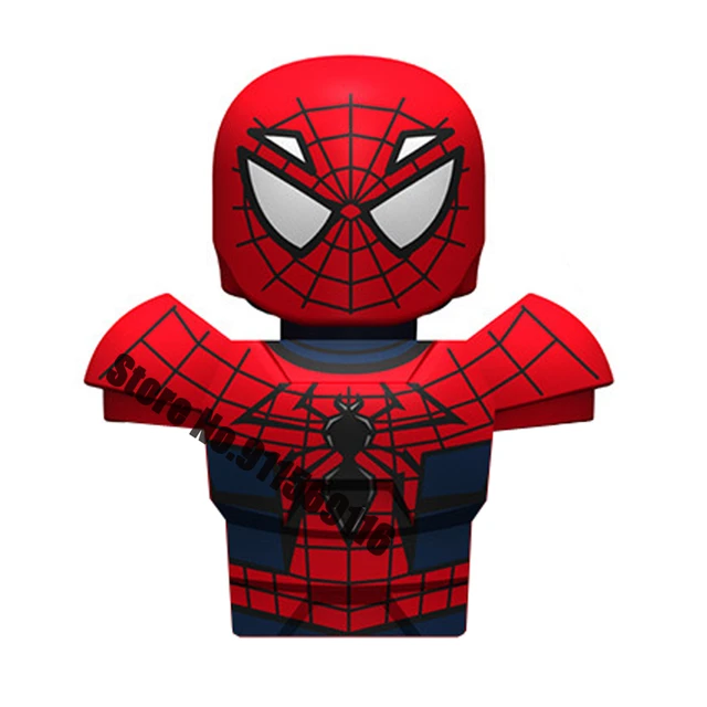 Superhero Spiderman Suit Building Blocks Bricks Mysterio Peter Parker Miles Morales Action Figures Kids Toys Christmas Gifts I-XP115