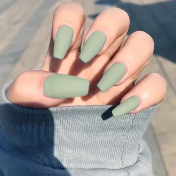 

Manicure Europe and America Long Wearing Manicure Dull Polish Ballet Fake Nails Nail Tip Finished Product Nail Tip Manicure Soli