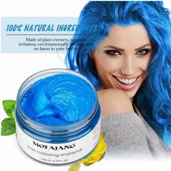 

9 Color Disposable Unisex DIY Hair Color Wax Dyeing Cream Temporary Modeling Mud