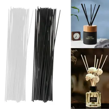 

50Pcs 30cmx3mm Fiber Sticks Diffuser Aromatherapy Volatile Rod for Home Fragrance Diffuser Home Decoration 19QE