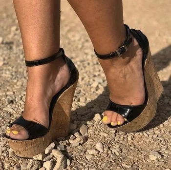 high platform wedge sandals