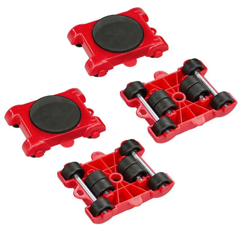 4pcs Moves Furniture Tool Transport Shifter Moving Wheel Slider Remover Roller Moving Tools Heavy Easily Lift Heavy Objects-2