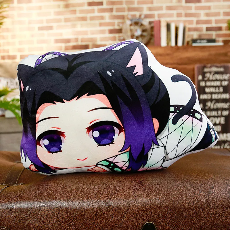 Светло-розовый Anime Demon Slayer Kimetsu no Yaiba Cosplay Surrounding Kamado Tanjirou Nezuko Agatsuma Zenitsu Tomioka Giyuu Kochou Pillow - Цвет: Светло-розовый