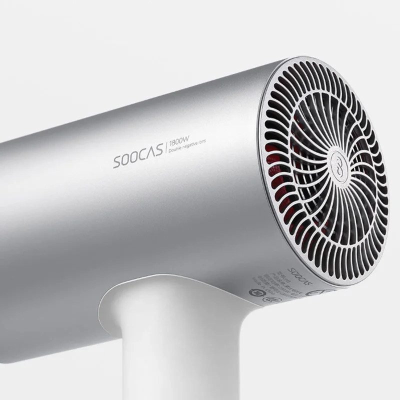 Xiaomi Soocas H3 фен 1800 Вт Высокая мощность быстрая сушка диверсия дизайн корпус из алюминиевого сплава три варианта температуры