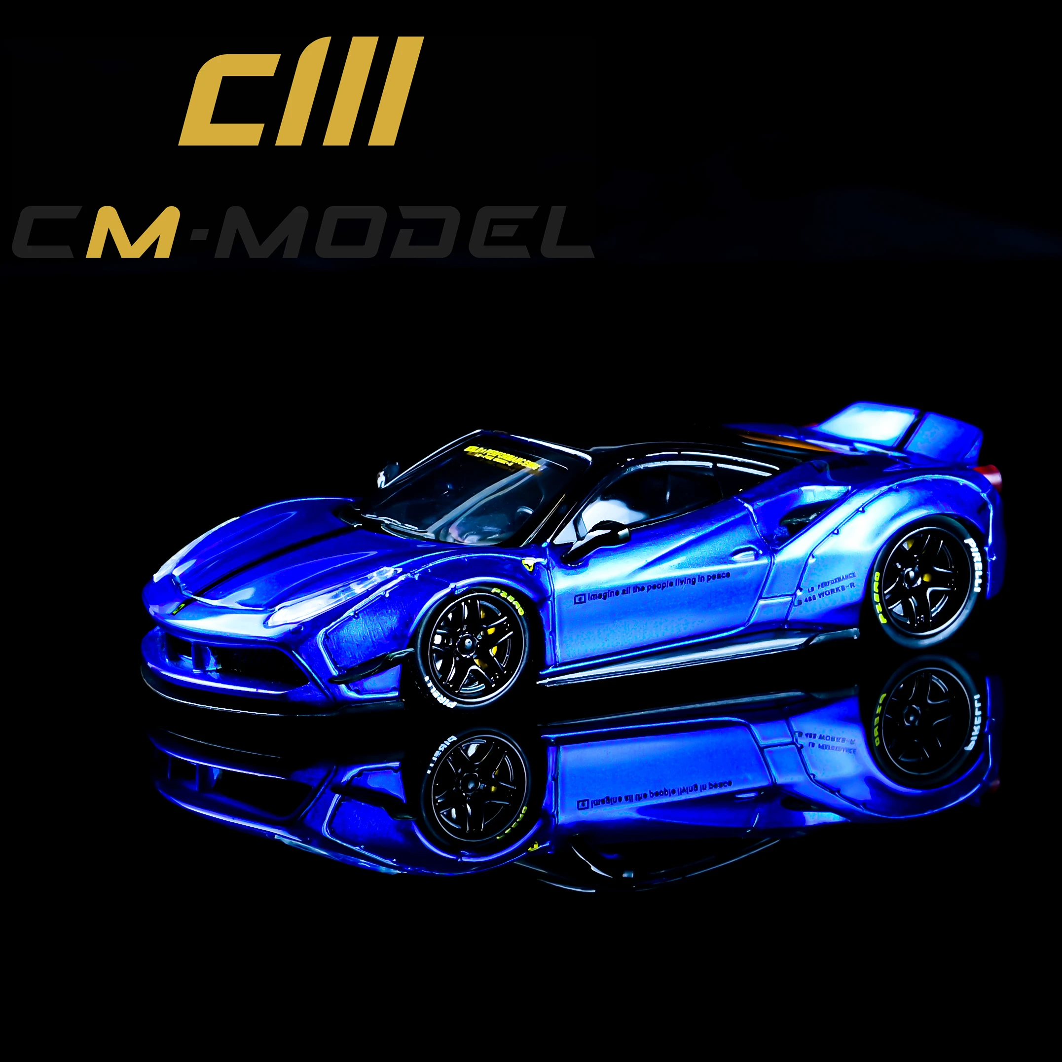 Cm Performance Luxury Sports Racing Supercar 4 Gtb Red Blue Diecast Toy Liberty Walk 1 64 Model Car Vehicle With Display Box Diecasts Toy Vehicles Aliexpress