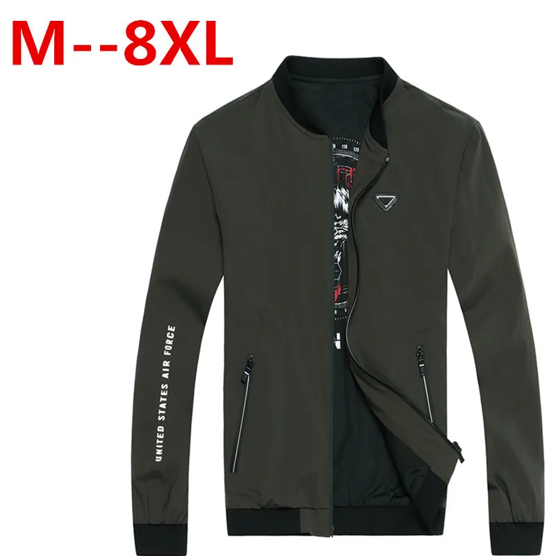 Plus Size 10XL 9XL 8XL 6XL 5XL 4XL Mannen Windjack Bomber Polo Jas Nieuwe Overjas Casual Uitloper Heren Jassen en Jassen