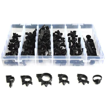 

54pcs Wiring Harness Wire Loom Routing Clips Assortment Convoluted Conduit New And High Quality