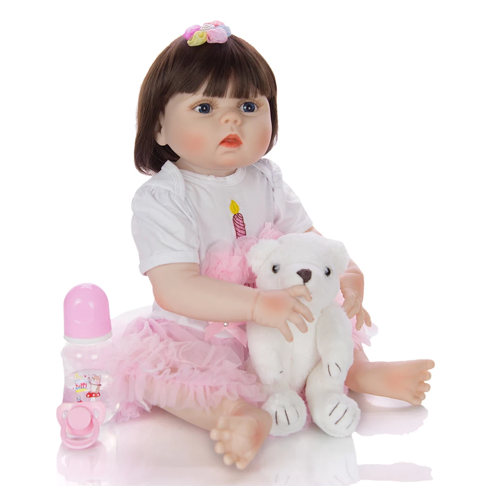 Bebe reborn, силиконовая детская кукла, игрушки для детей, подарок 2" 57 см, reborn, для маленьких девочек, принцесса, живые куклы, игровой домик, игрушки