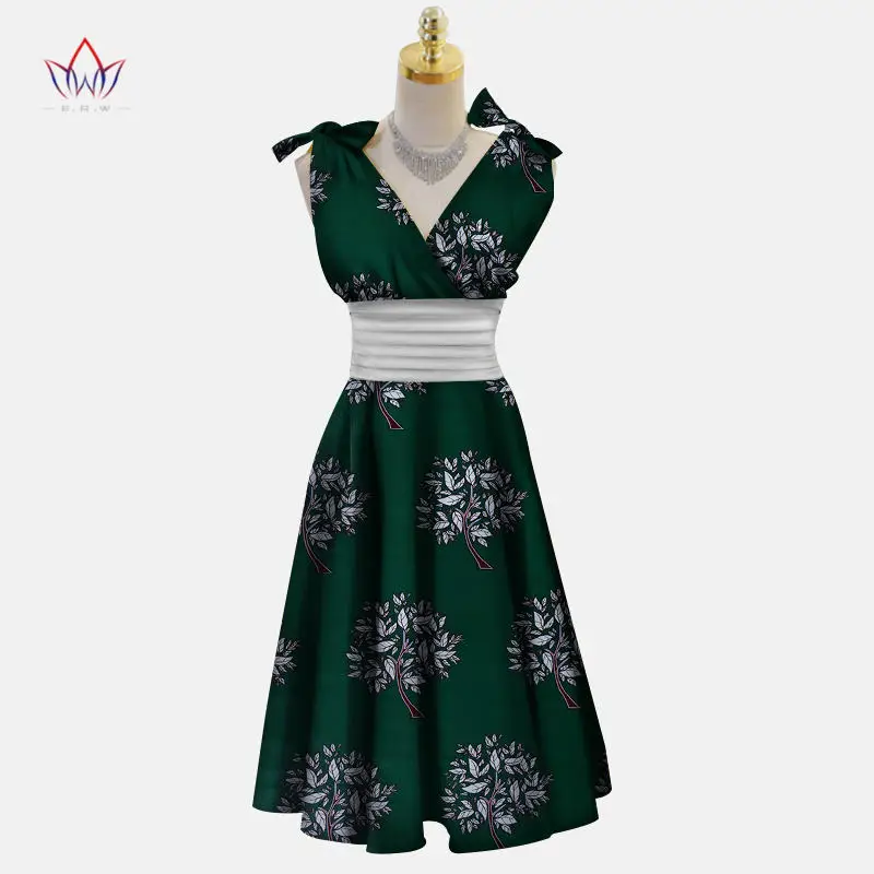 Vestidos африканские платья для женщин Дашики плюс размер модные Африканские Восковые платья с принтом Bazin Riche африканские платья WY3307 - Цвет: 5