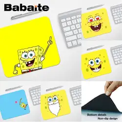 Babaite игровой коврик для мыши Высокое качество мультфильм Губка Боб ноутбук игровой мыши коврик для мыши Лидер продаж оптовая продажа