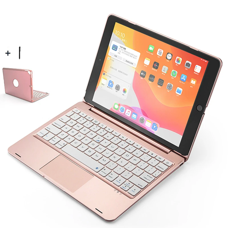 Клавиатура для iPad 10 2 дюйма 2019 Air 3 5 A2195 Pro Сенсорная панель с подсветкой чехол