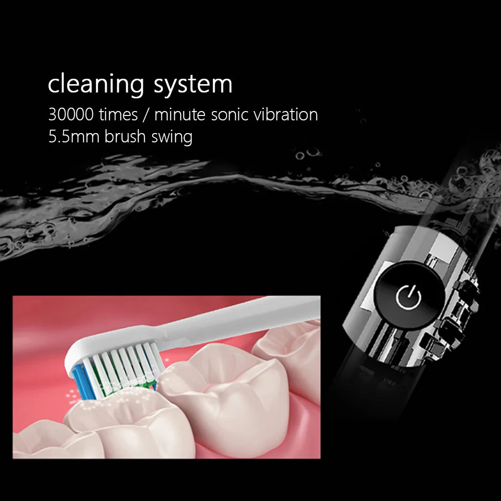 Clean tooth brush oral care tool white teeth Electric Toothbrush Sonic portable adult soft hair new Whitening Healthy Best Gift |