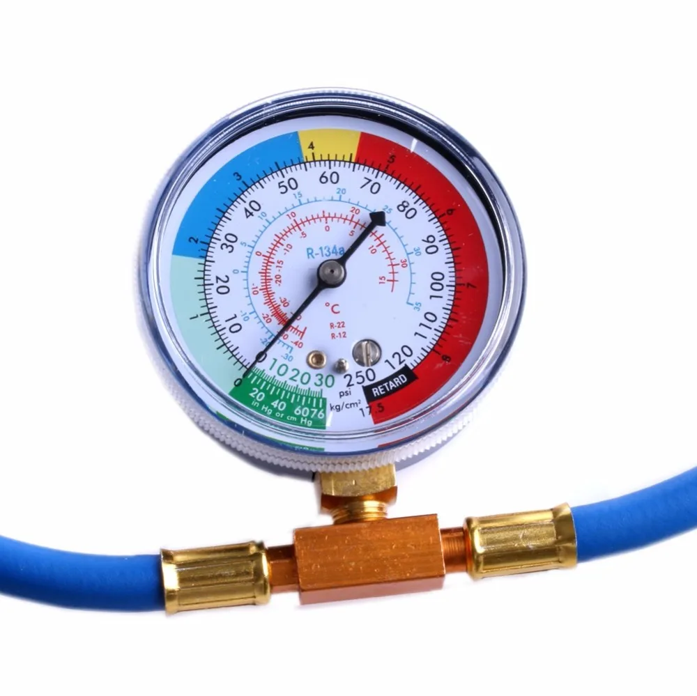 

Vehicles R134a Charging Hose Tube Air Condition Measuring Tool For 1/2 Thread