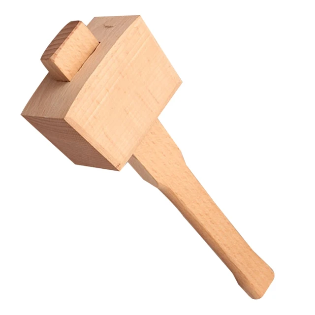 Beech Solid Carpenter Wood Wooden Mallet Hammer Handle Woodworking Tool