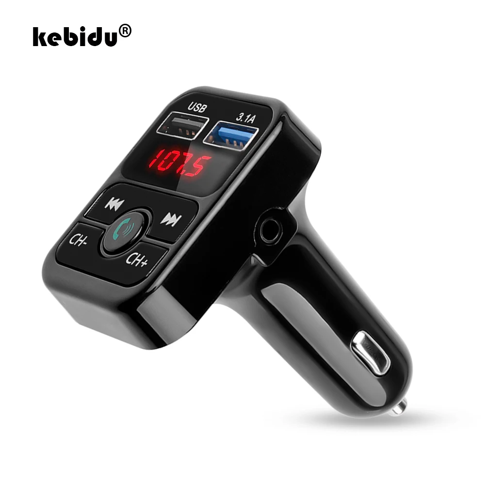 Автомобильное зарядное устройство kebidu с двумя USB-разъемами 3 1 А беспроводной