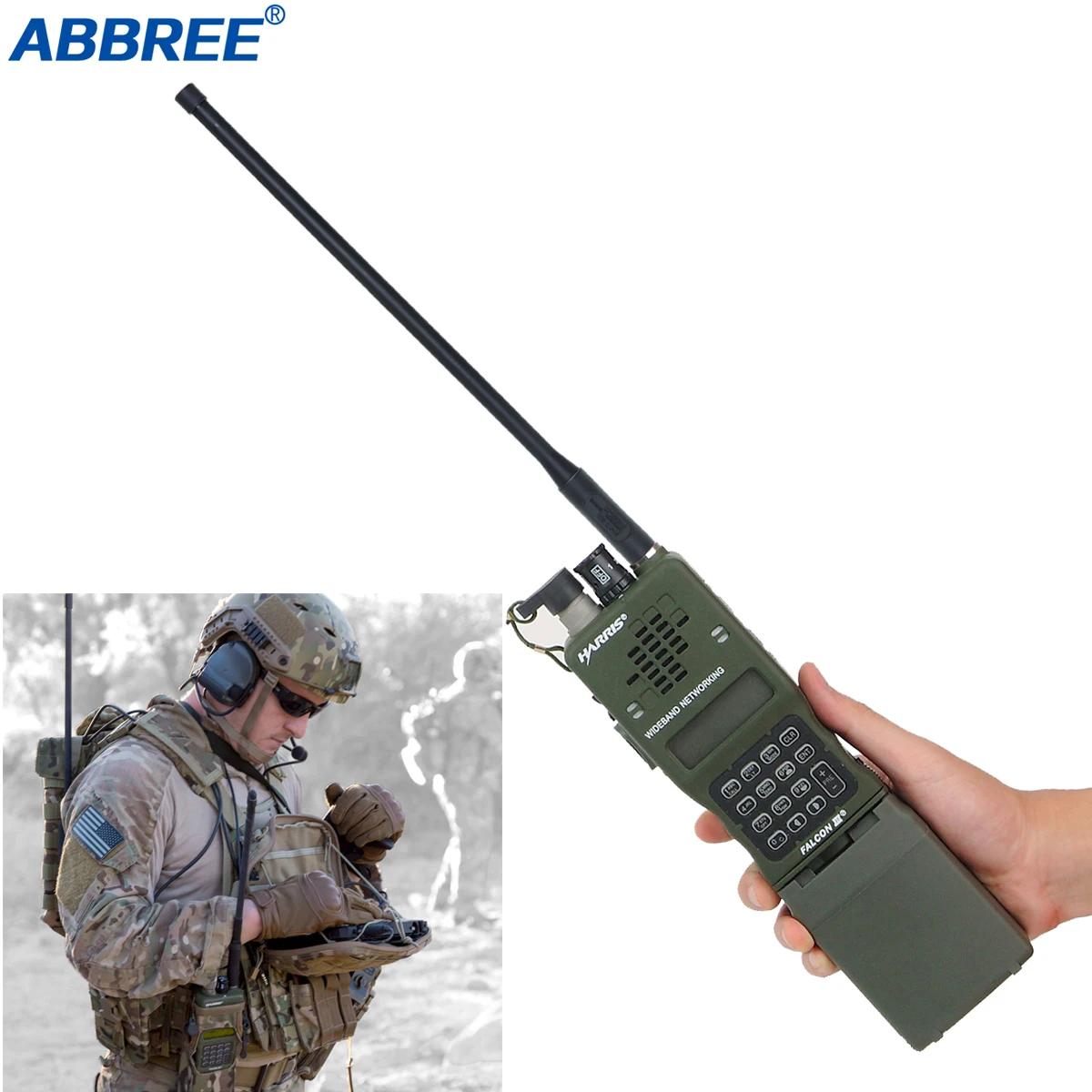 ABBREE AR-152E антенна ТНК разъем Dual Band 144/430 МГц Складная для ТСА иди и болтай Walkie Talkie