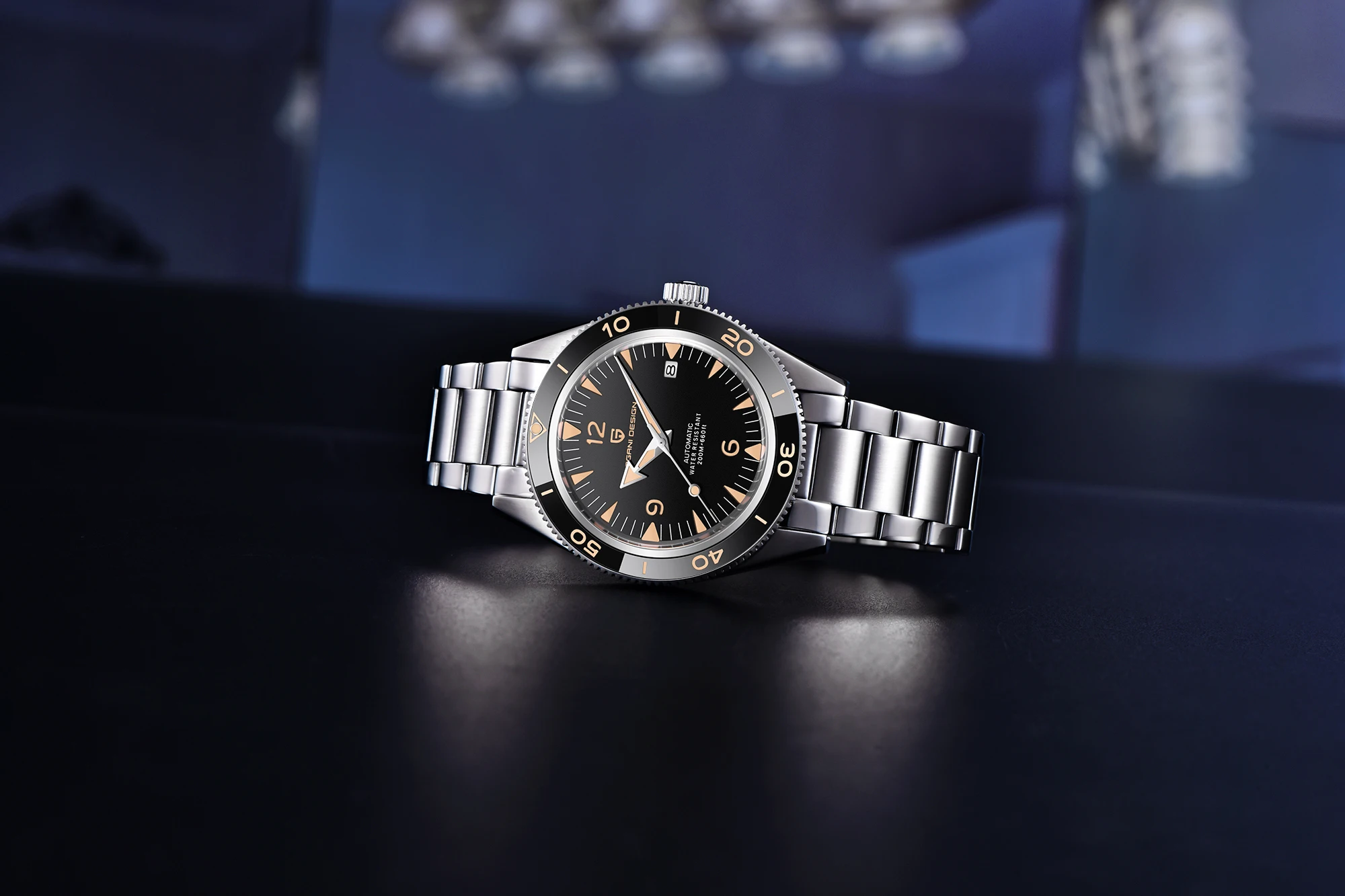 PAGANI DESIGN New Brand Watch Men's Mechanical Watch Stainless Steel Sapphire 200m Waterproof Clock Business Luxury Watch NH35