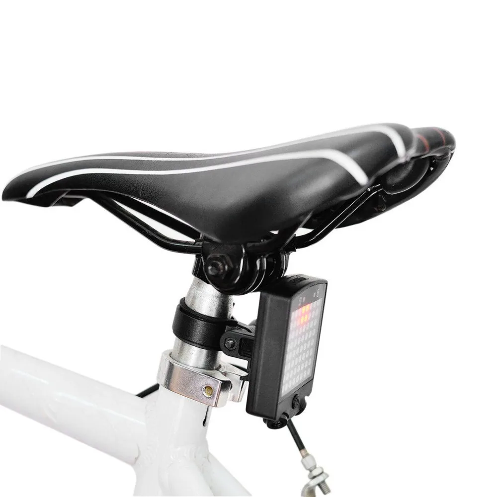 Wireless Bicycle Laser Tail Light Bike Turn Signal Remote Control Safety LED Warning Taillight USB Rechargeable Rear Light