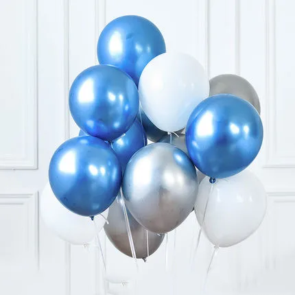 30/50pcs 10inch silver gold Metallic Latex Balloons Colors Chrome Globos Wedding Adult Birthday Party Photography Props Decor - Цвет: 11
