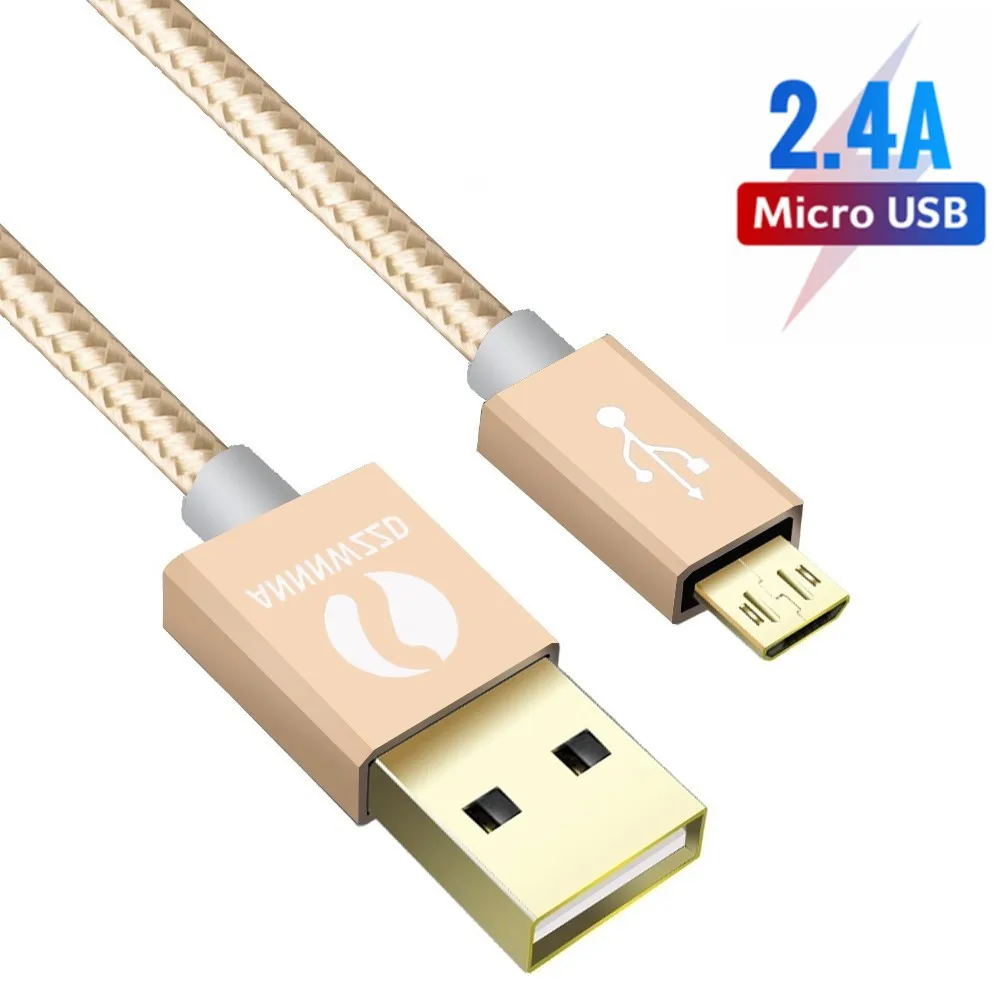 

Micro USB Cable 2.4A Fast Charging USB Data Cable Mobile Phone Charging Cable 1m 2m for Samsung HTC LG Android Tablet USB Wire