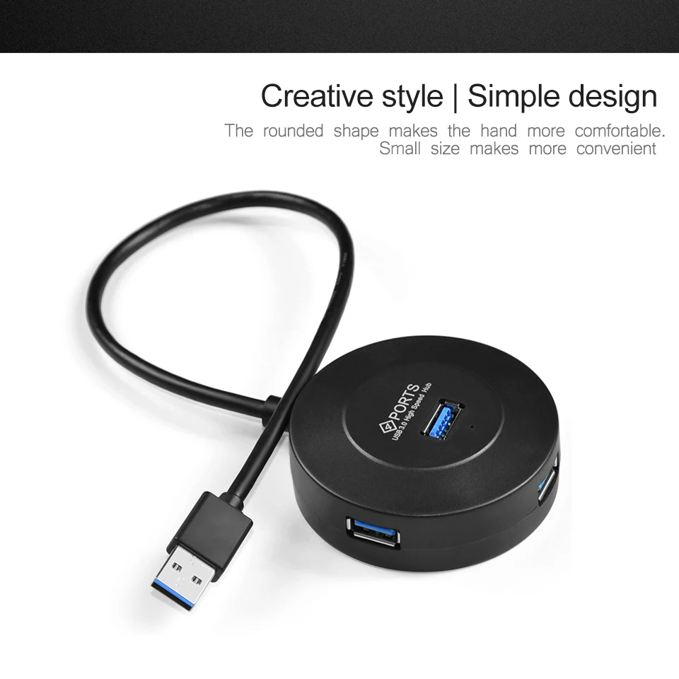 USB3.0 концентратор Кабель USB OTG 4 порта Портативный USB 3,0 5 Гбит/с мышь для Notbook USB кабель передачи данных 4 порта USB3.0 концентратор данных