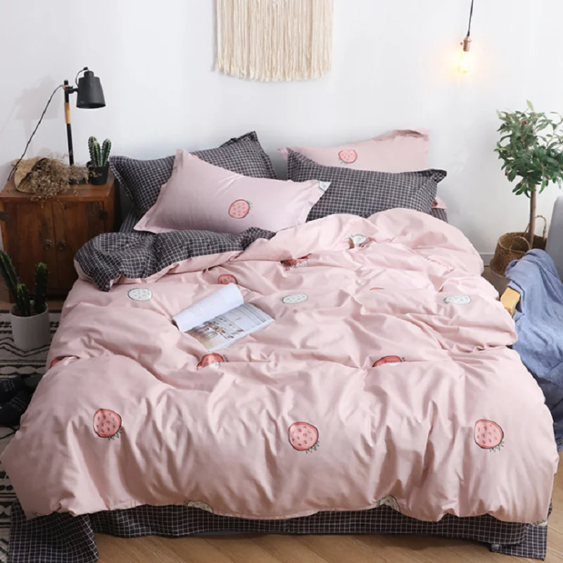 

NTNT 09 Ultratex Home Textile Printed Multi Color Multi Sizes Comfortable Thicked Brushed Suede Bedding Sets Duvet Cover Bed Sh