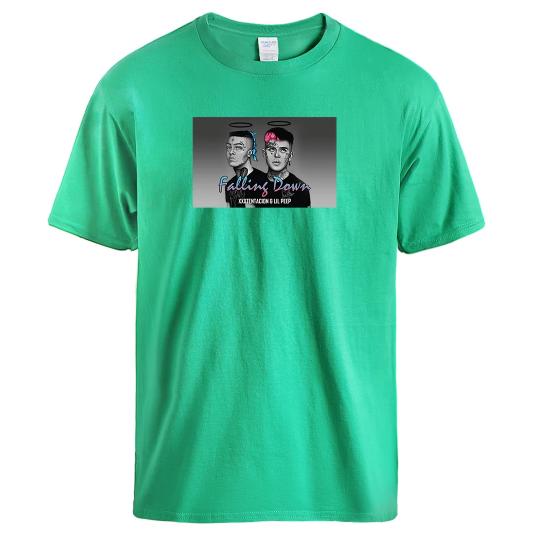 

Rapper Lil Peep Man Tee Shirts 2020 Summer Harajuku T-shirts Streetwear Leisure T Shirt Round Neck Clothing Fashion Tshirts Mens