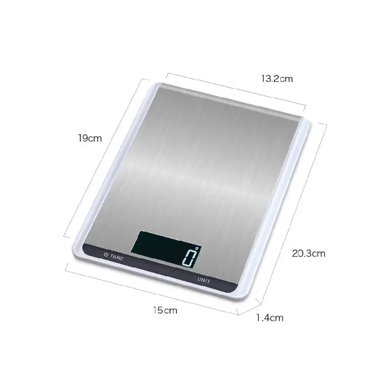 Multi Function Stainless Steel Digital Kitchen Scale 10000g/1g High Precision Measurement Electronic
