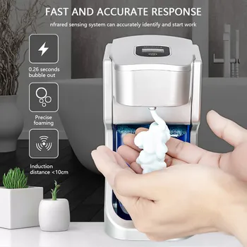 

Hand Sanitizer Gel Hands Free Touchless Antibacterial sanitizer Stainless Steel Automatic Soap Dispenser Motion Sensors Display