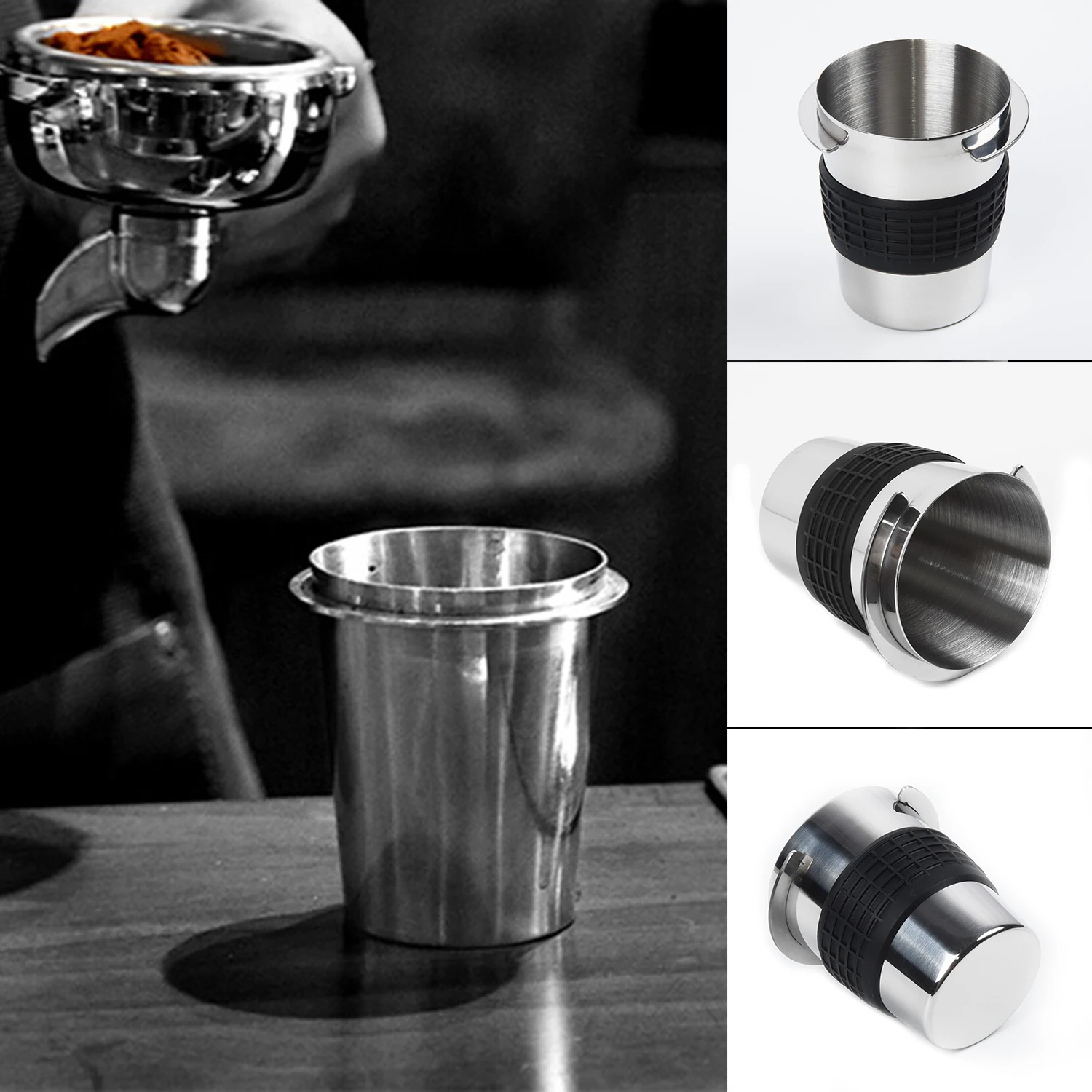 

Stainless Steel Coffee Powder Precision Cup For Ek43 Grinder Accessory Coffee Cup Home DIY Tools Coffee Filters