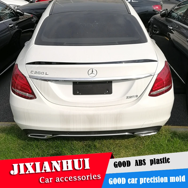 Спойлер для W205 2015-2018 MK Mercedes-Benz C-class C180 C200 спойлер из АБС-пластика заднее крыло
