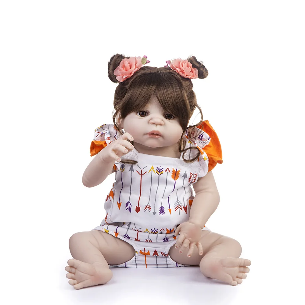 Pickwoo bebes кукла-реборн 48 см 55 см куклы для маленьких девочек Мягкие силиконовые Boneca reborn Brinquedos Bonecas детские подарки игрушки