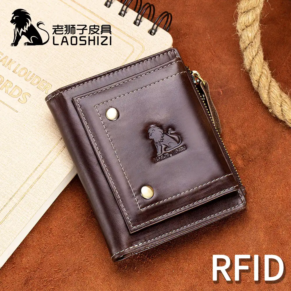 Laoshiziブランドメンズ財布のデザイン本革rfid男性財布カードホルダーファッション多機能男性ショートミニ財布 財布 Aliexpress Laoshiziブランドメンズ財布のデザイン本革rfid男性財布カードホルダーファッション多機能男性ショートミニ財布 財布 Aliexpress