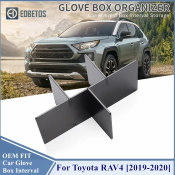 

Car Glove Box Interval Storage For Toyota RAV4 Accessories Console Tidying Central Storage Box 2019 2020